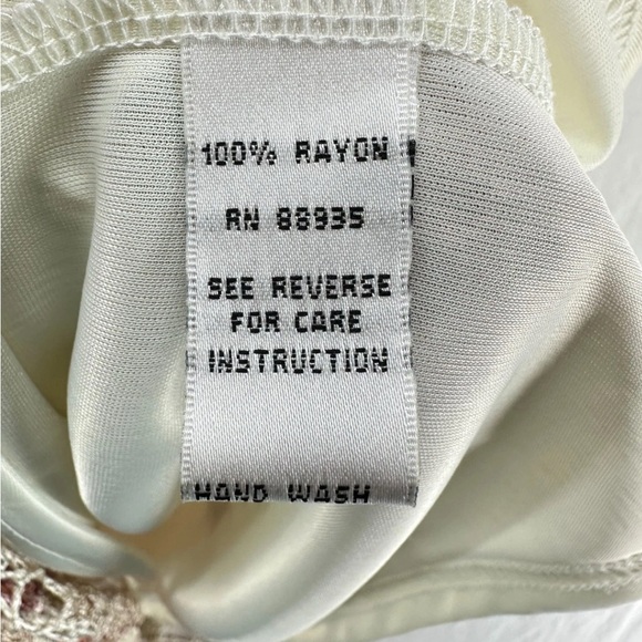 M. Nicole Vintage Floral Crochet Knit Boho Festival Fitted Maxi Skirt Sequin M - Picture 8 of 9